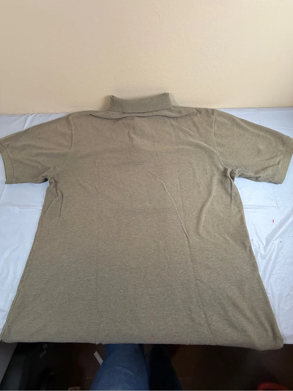 Ralph Lauren Polo Shirt in Khaki with Navy Pony